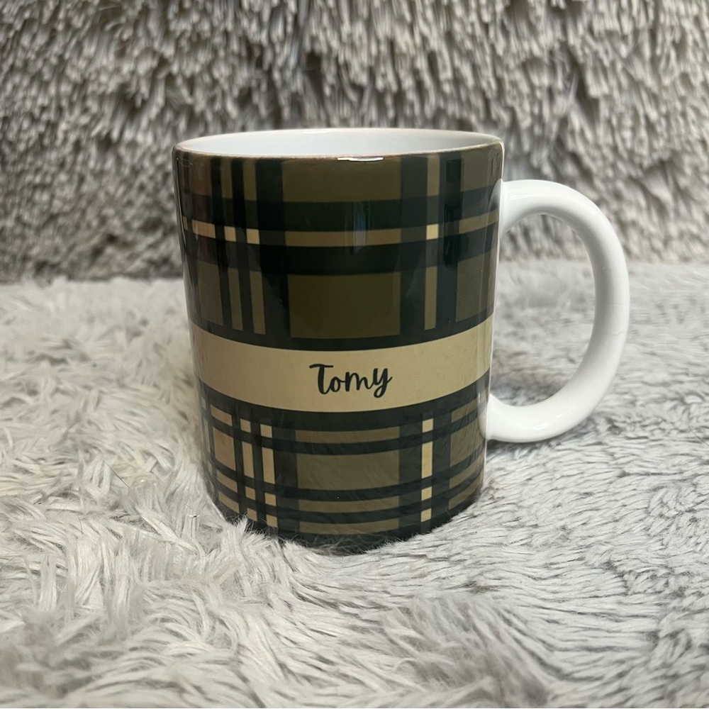 Plaid Personalized Custom Name 11oz Mug